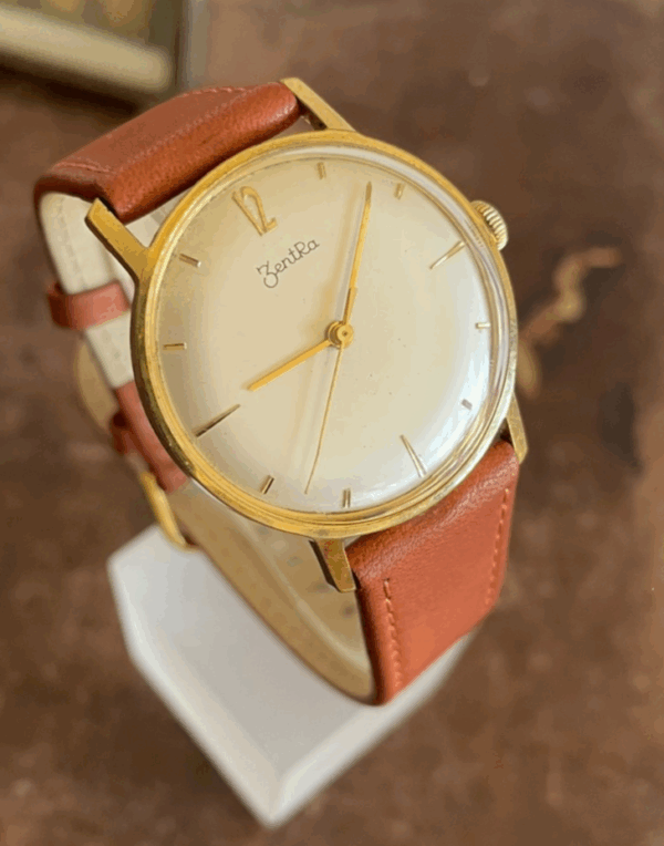 Vintage ZENTRA 60er/70er Jahre mechanisch, ähnl Junghans NOS – Bild 2