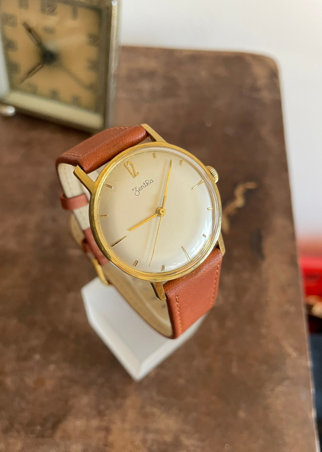Vintage ZENTRA 60er/70er Jahre mechanisch, ähnl Junghans NOS – Bild 6