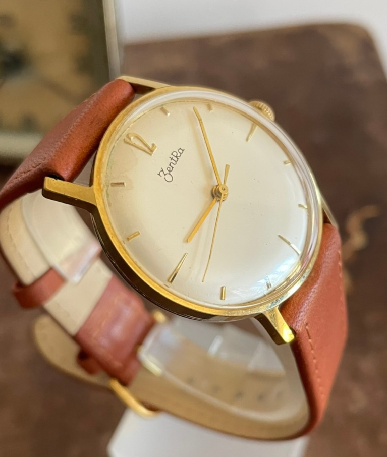 Vintage ZENTRA 60er/70er Jahre mechanisch, ähnl Junghans NOS – Bild 7