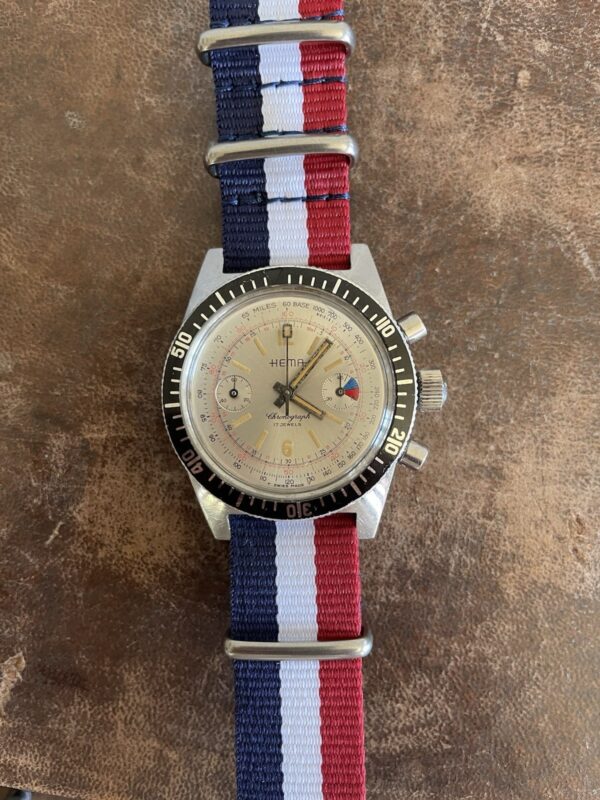HEMA Swiss Vintage 1970s Herren Chronograph - Valjoux Yachting Sailing Watch – Bild 11