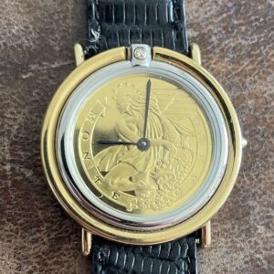 FRANKLIN MINT - Gold MONTE CARLO CASINO WATCH 1988 VINTAGE