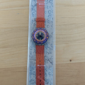 Vintage Uhr von SWATCH SCUBA, RED ISLAND, TOP Zustand mit Box und neuer Batterie