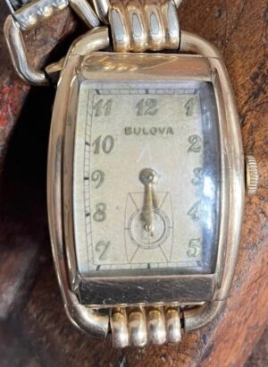 Vintage BULOVA Damenuhr, Gold Uhr, 1920er, Art Deco Watch, Dresswatch