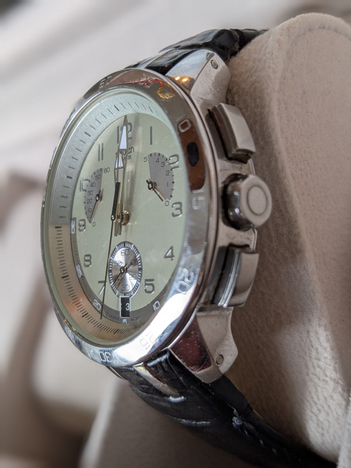 SWATCH IRONY CHRONO Herrenuhr, Swiss Made – Bild 3