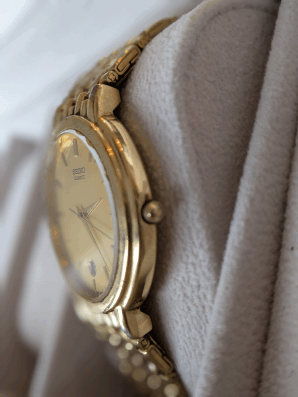 SEIKO Quarz Uhr, Vintage in TOP Zustand, neue Batterie – Bild 4