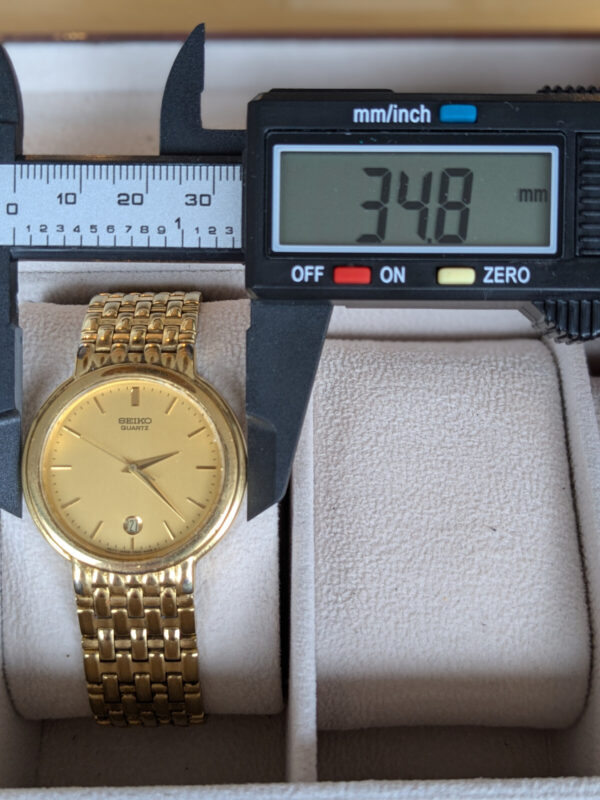 SEIKO Quarz Uhr, Vintage in TOP Zustand, neue Batterie – Bild 2