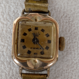 RUHLA Golduhr, DDR Damenuhr, 14Karat vergoldet, ähnl Junghans, Dresswatch