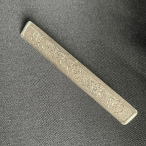 Unikat: Antike Vintage Brosche, florales Motiv, Silber, Handarbeit