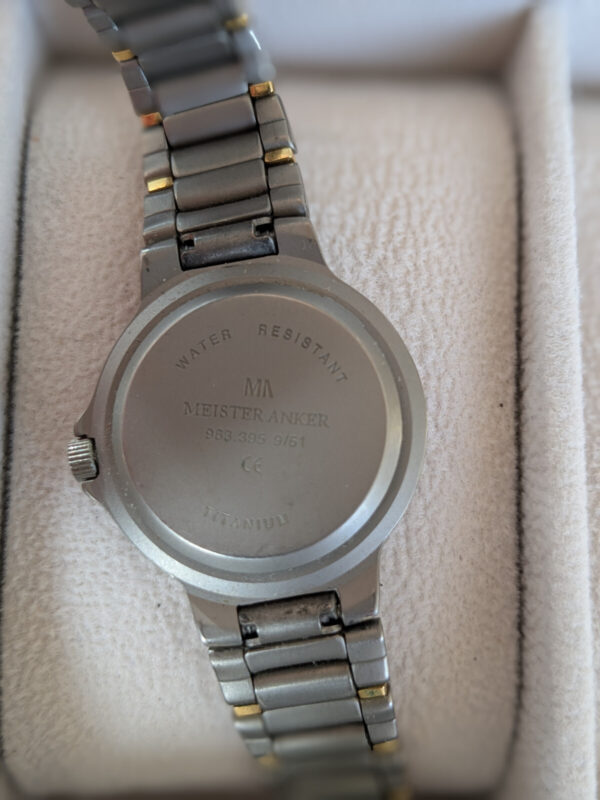 Titan Damenuhr von MEISTER ANKER Titanium, Vintage in TOP Zustand – Bild 6