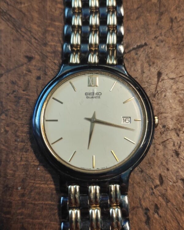 SEIKO Dresswatch, Vintage 80er/90er Jahre, Datumsanzeige