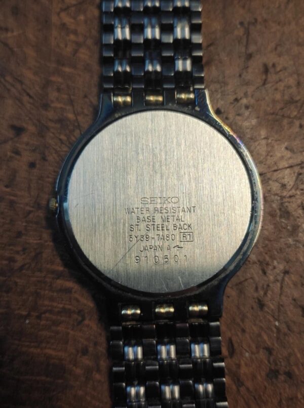 SEIKO Dresswatch, Vintage 80er/90er Jahre, Datumsanzeige – Bild 4
