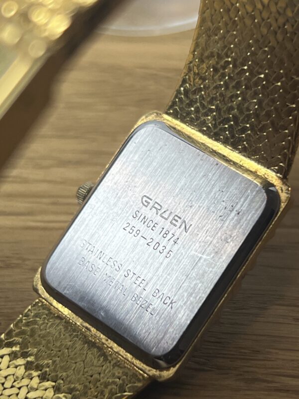 GRUEN Geneva, Golduhr, Designuhr, Vintage, Top Zustand – Bild 5