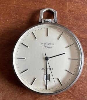 PALLAS Stowa, Taschenuhr, Silberuhr, Quartz