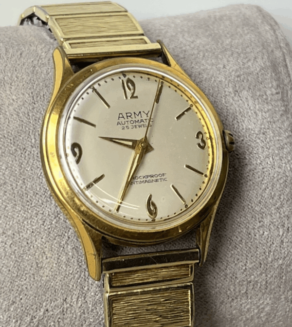 ARMY Automatic, Vintage mechanische Herrenuhr, 60er Jahre, TOP – Bild 2