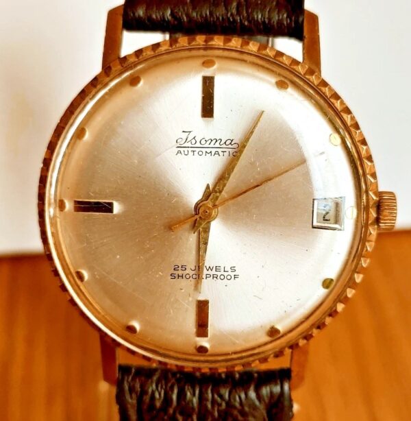 ISOMA Vintage HerrenUhr, Automatic, 60er Jahre, Datum