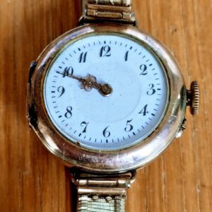 Antike Vintage Damenuhr, vergoldet, 1920er Jahre, Mechanischer Handaufzug, top