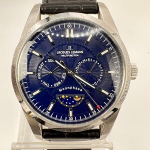 JACQUES LEMANS Multifunktion Mondphase Armbanduhr, Multifunction
