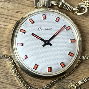 CENTAUR Taschenuhr, Vintage, Mechanisches Werk, NOS Zustand
