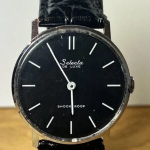 SELECTA Deluxe, Mechanische Vintage Herrenuhr, Dienstuhr