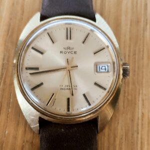 ROYCE SWISS Mechanische Vintage Herrenuhr, ähnlich Junghans