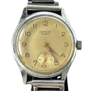 Vintage JUNGHANS Mechanische Herrenuhr, 60er Jahre, Bauhaus Stil