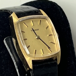 TISSOT, Mechanische goldene Damenuhr, Vintage 1970er Jahre