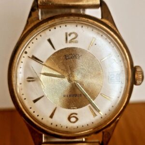 ROXY 21 STEINE, Mechanische Vintage Herrenuhr, vergoldet