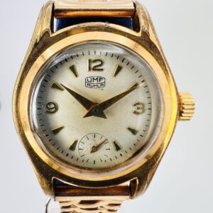 Vintage UMF Ruhla vergoldet, Armbanduhr, Handaufzug, Damenuhr