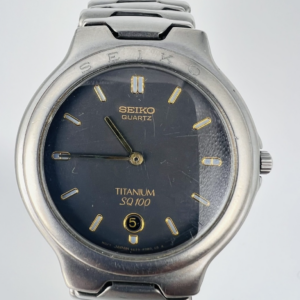 Vintage SEIKO Titanium SQ 100 Armbanduhr, Herrenuhr