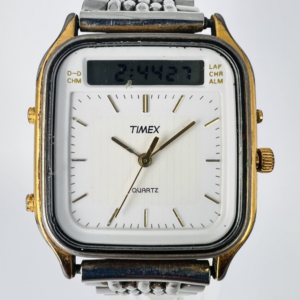 Vintage Timex LCD Dualtime, LCD Armbanduhr, Herrenuhr, 70er/80 Jahre