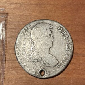 8 Reales 1815 S CJ. Silber.  Spanien.  Ferdinand VII