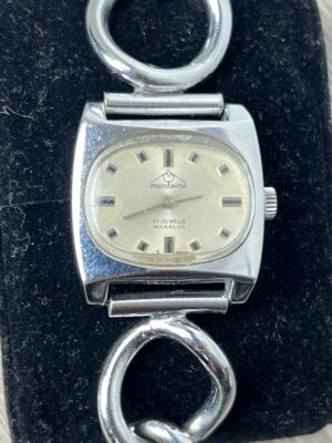 MONDAINE Swiss Vintage, Mechanische Damenuhr, 70er Jahre