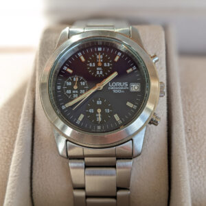 LORUS, Vintage Chronograph, Stahl, guter Zustand, Japanisches Werk
