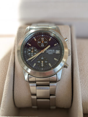 LORUS, Vintage Chronograph, Stahl, guter Zustand, Japanisches Werk