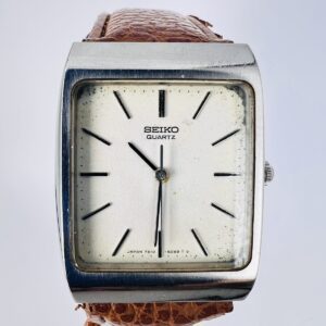 Vintage SEIKO Tank Edelstahl, Armbanduhr, Quarz, Herrenuhr