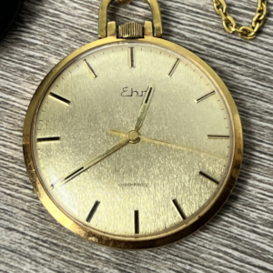 EHR Taschenuhr, Mechanische Herrenuhr, 60er Jahre Vintage, Neuzustand