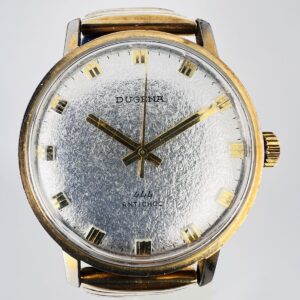 Vintage Dugena SILVER Armbanduhr, Handaufzug, 1977 TOP