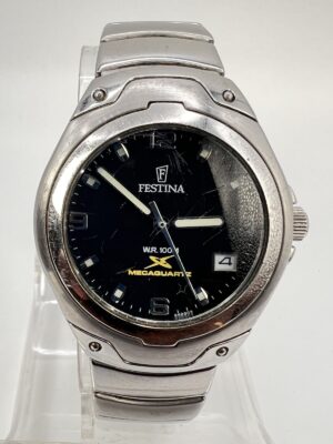 Vintage FESTINA Megaquarz, Armbanduhr, Automatik, ähnl SEIKO Kinetic