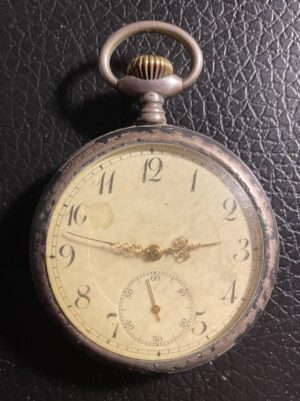 SILBER Taschenuhr 72g, 800er Voll Silber, ähnl Junghans Gepunzt