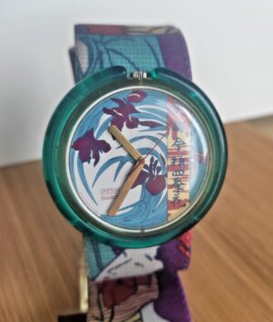 POP SWATCH 1991, PLEASURE GARDEN, Swiss Made, Vintage 80er, Herren- Damenuhr